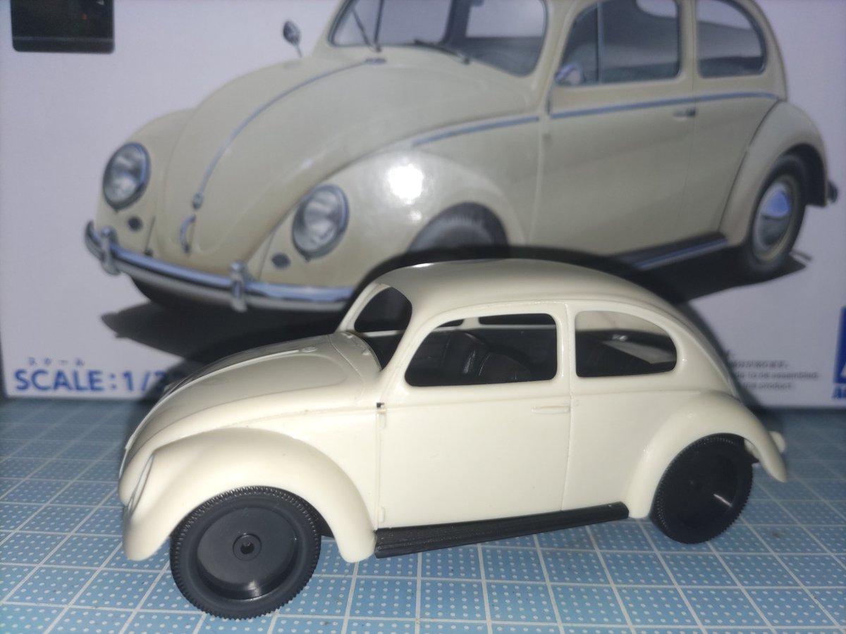 UuDiS9R8ga0NzvL's tweet image. #1m132
とりあえず、#2wbug の続きと、
#2mgandini の時買った #楽プラ の #カウンタック と オナクラのスバル360🐞で参加しよう。