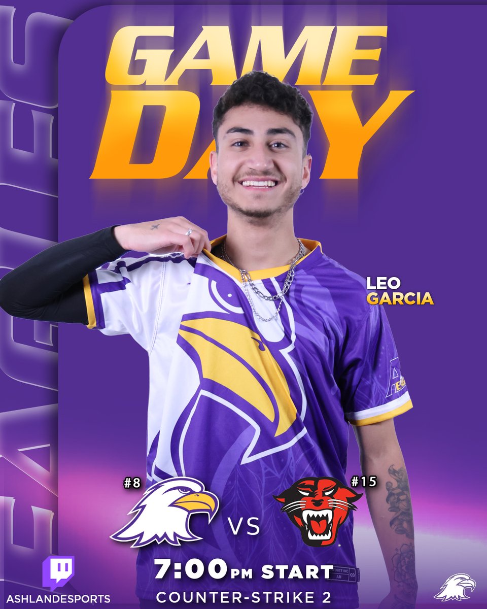AshlandEsports's tweet image. CS2 and R6 Tonight!! Tune in!🦅