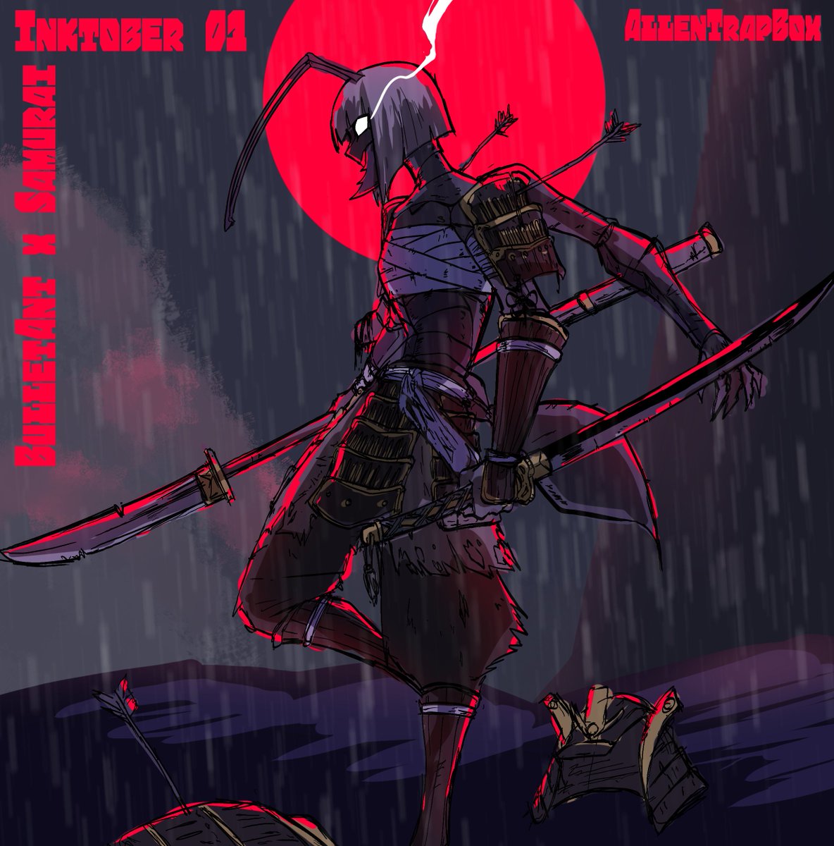 Bugtober Day 1: Bullet Ant x Samurai
Got this idea as soon as I got the prompts hahah.
I feel like the roughness helps the drawing look cooler but, dunno.
#Inktober #Bugtober