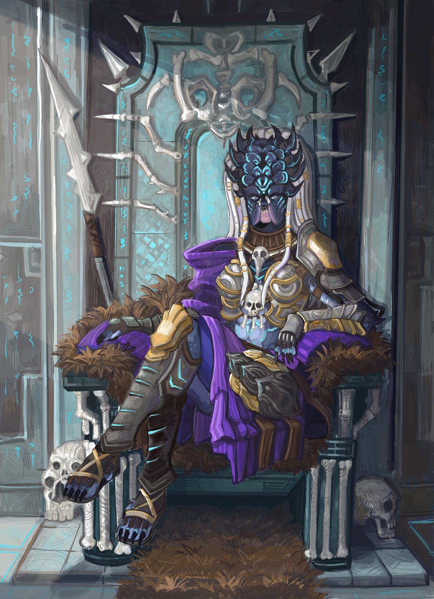 Divin_Thanatos's tweet image. And another #commissionart done @w@ #predator #yautja #huntress #avp #alienvspredator  a strong huntress on her throne :3 #conceptart