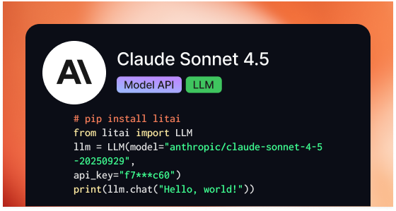 _willfalcon's tweet image. Claude sonnet 4.5 is now available via Lightning ⚡️⚡️⚡️

I have not personally verified it, however it looks like a great coding model (they claim it&apos;s &quot;their best one yet&quot;).

Anyhow, try it out! Through lightning you get ~5 million free tokens

lightning.ai/models/anthrop…