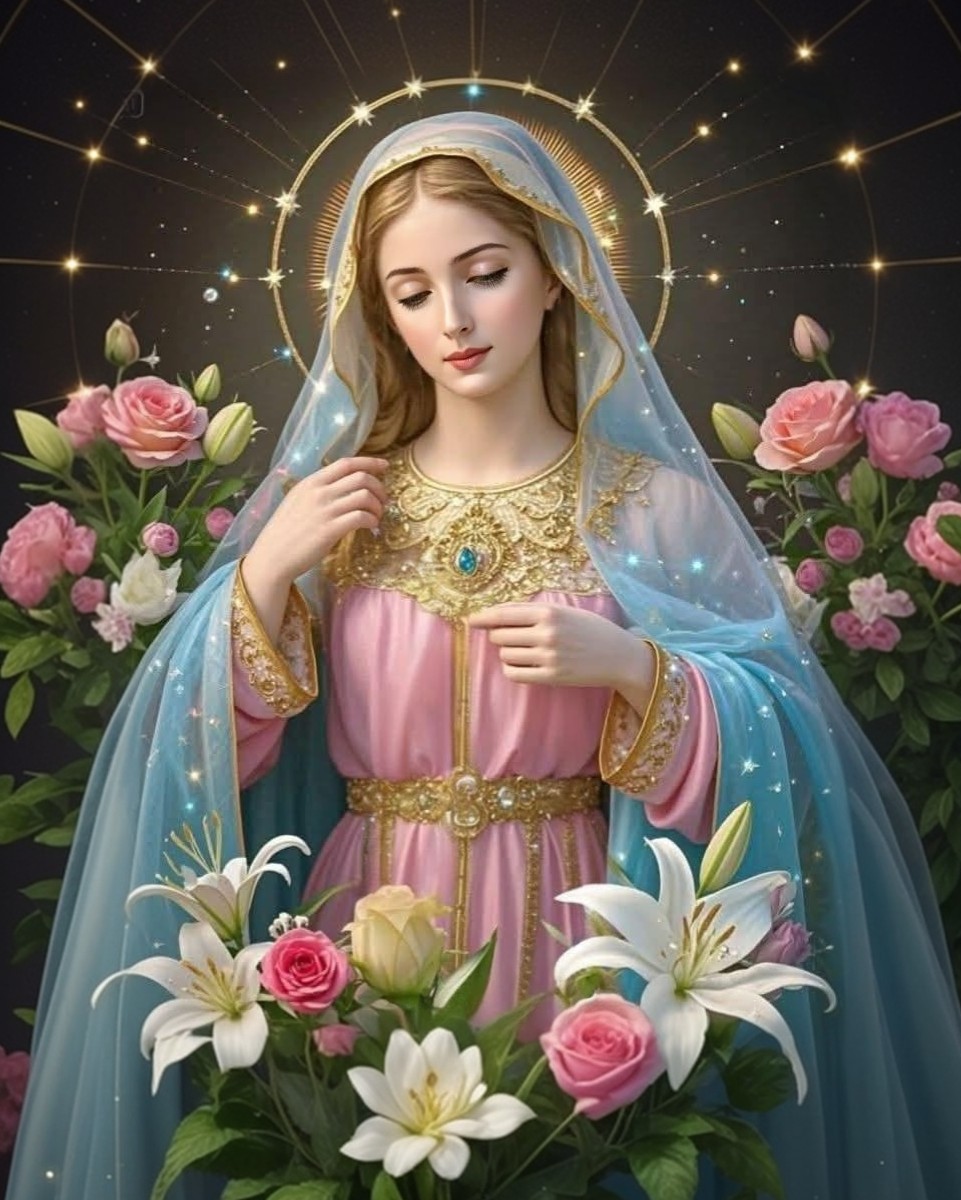 "Ama, pues, a Santa María, y percibirás gracia espiritual. Invoca a María, y alcanzarás la victoria. Honra a María, y obtendrás perpetua misericordia".

Beato Tomás de Kempis