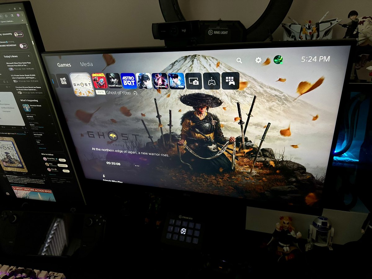 Am I finished working… yes! 

Am I staying up till later tonight to play the first hour of ghost of Yōtei. 

ABSOLUTELY! 

Hope you all have had an amazing day!