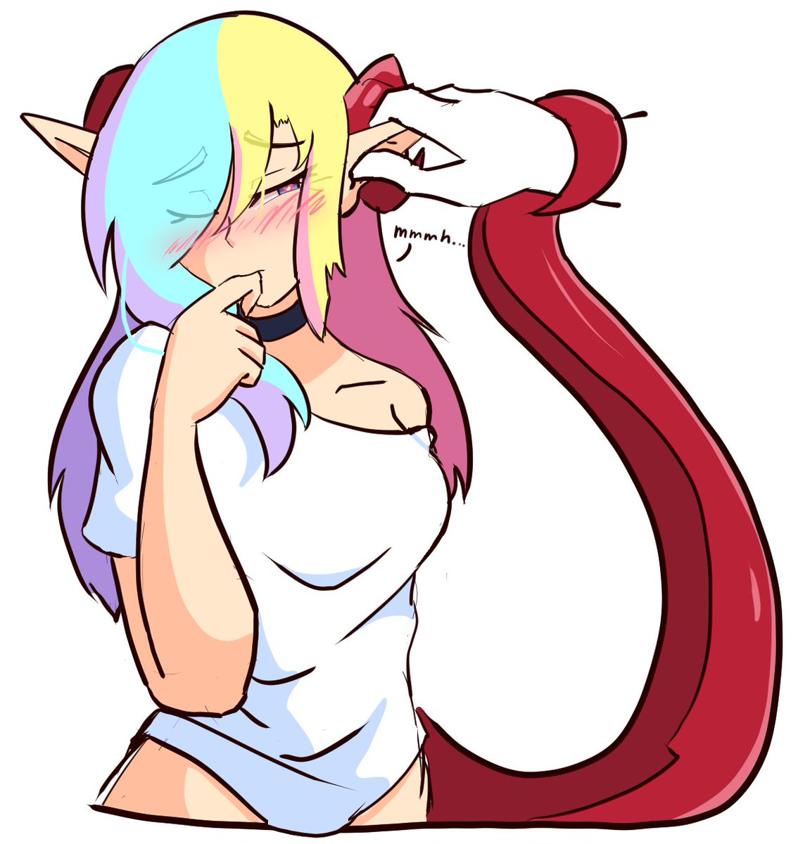 Silly doodle of Sophie don't think too much about it