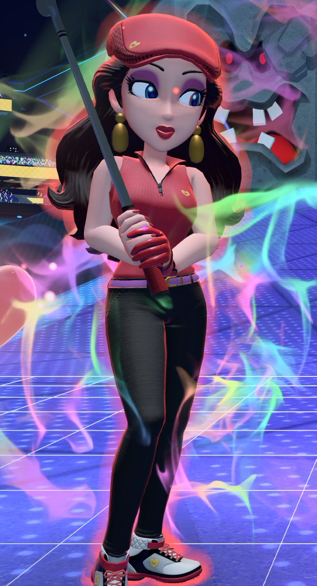 NonPotableH2O's tweet image. Her outfit in this game is pretty cute (her tennis is my fav sports outfit for Pauline tho).
