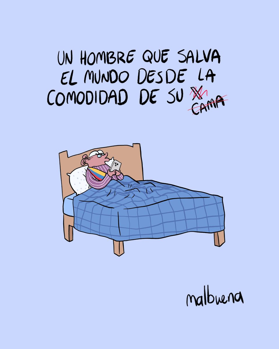 Me imagino que <a href="/petrogustavo/">Gustavo Petro</a> anda trine y trine así acostadito.