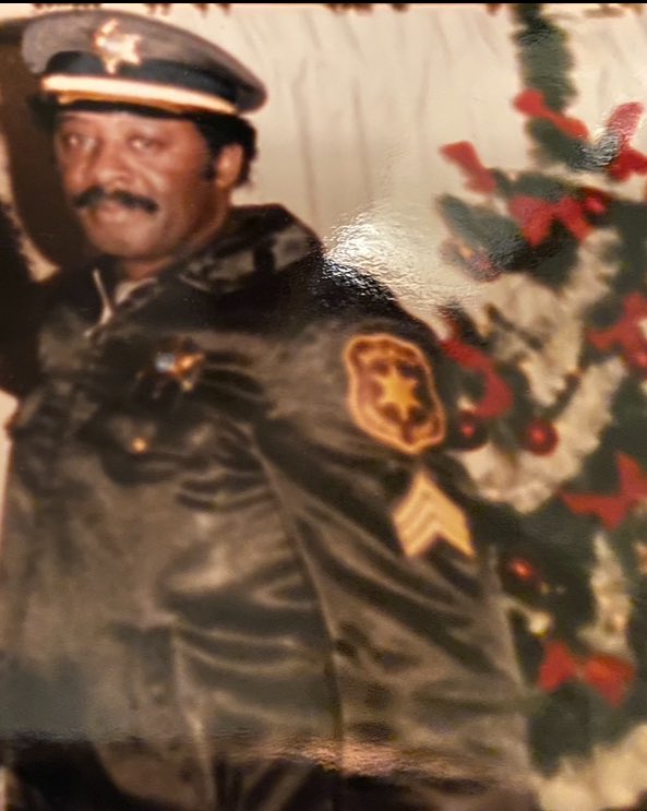 Valiantlady's tweet photo. @ofcrdeonjoseph My dad & I worked on the same department. He was even my Command Officer for a minute when he was promoted to Lt. Ot was a wonderful experience. #RIHDad ♥️ https://t.co/9YmTtdYQoS