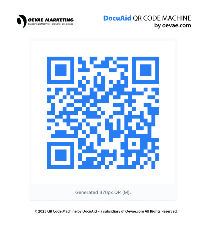 oevae's tweet image. QR Code Machine lets you generate clean, high‑contrast QR codes you can download and drop anywhere.
TRY IT oevae.com/docuaid/qrcode
All processing happens in your browser. Nothing leaves this page.
#qucode #qrcodemachine #docuaid #oevae #marketing #freeqrcode