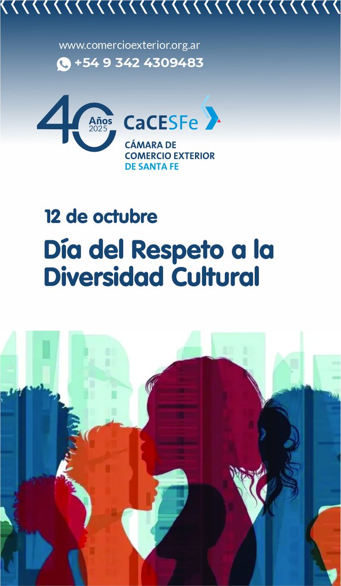 Día del respeto a la DIVERSIDAD CULTURAL #oportunidades #importacion #cacesfe #capacitación #comercioexterior #cursos #jornadas #conocimientoespoder #SemanaComex #pymes #amigos