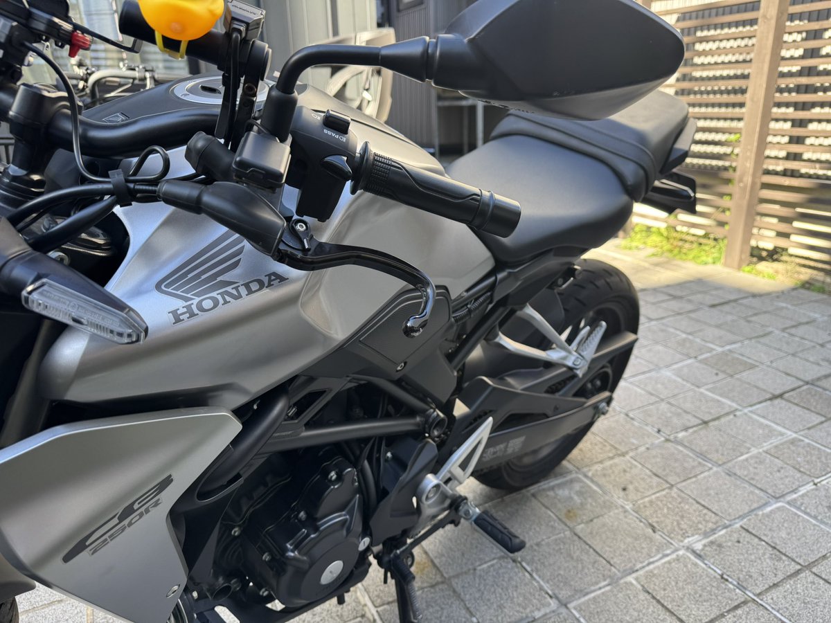 FH_Deme0116's tweet photo. やっとバイク乗れたのに3回目のドライブで駐車場から出ようとしたらベルファイアに突っ込まれてレバーイカれたんだがーー！！？？

ばかー！！！😭 https://t.co/FpFDiALRVq