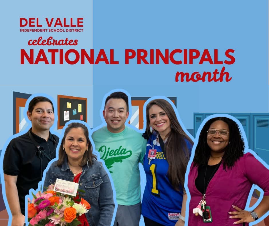 katrinabailey08's tweet image. Feeling lucky to work with such amazing campus leaders every day in @DelValleISD. Your hard work, heart, and hustle don’t go unnoticed. Happy #PrincipalAppreciationMonth! 🎉👏