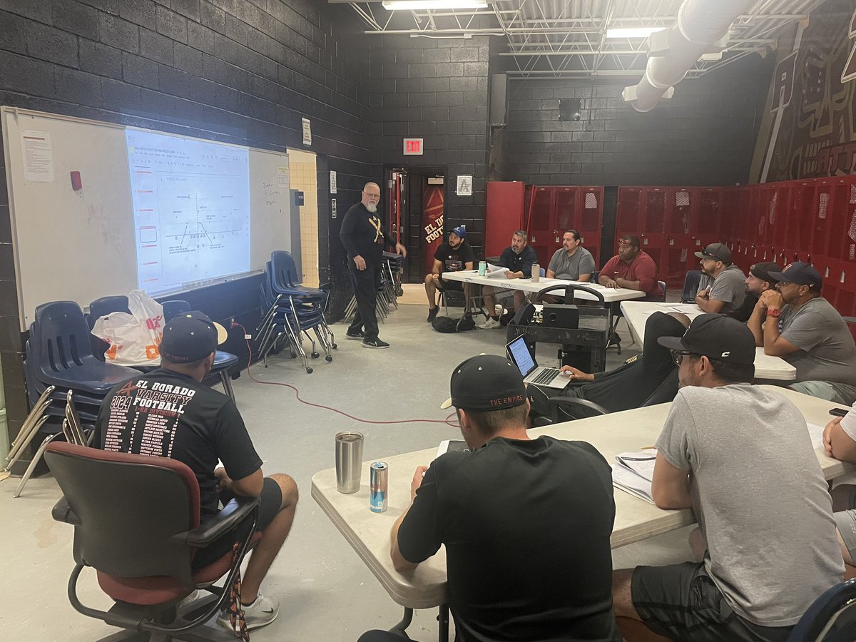 Coach1Martinez's tweet photo. Our Feeder School Coaches At The Annual Empire Coaching Clinic! Greatly appreciate these men and their dedication to our scholar-athletes! @EDAztecs_HS @HERNANDO_MS @JHambric_K8 @PhysicalEd_HA @JNunn_ADM https://t.co/wCL79jGx4n