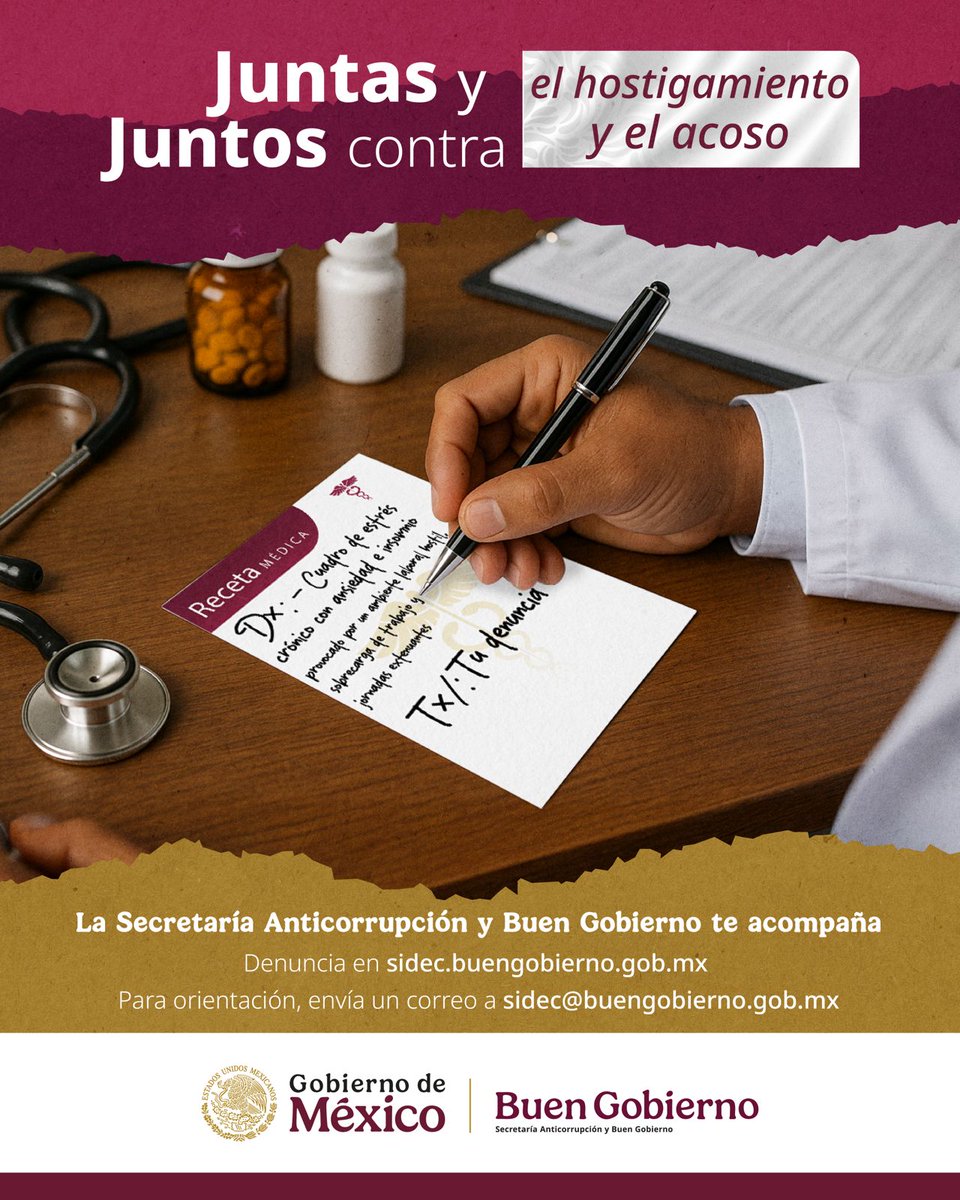 Tu_IMSS's tweet image. ¡No dejes que el abuso te consuma! Construyamos entre todas y todos instituciones de salud libres de hostigamiento y acoso.

No esperes a que sea demasiado tarde. Denuncia hoy en el #SIDEC 👉 sidec.buengobierno.gob.mx

#ContraHostigamientoyAcoso 
#NoEsNormal