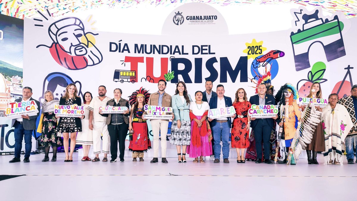 Celebramos el Día Mundial del Turismo con la entrega de nombramientos del programa “Encantos de Guanajuato” y la
presentación de los Agentes de la Identidad Guanajuatense. 👏🏻😎

Así, reconocemos la fuerza de esta actividad como motor de desarrollo  económico, social y cultural.