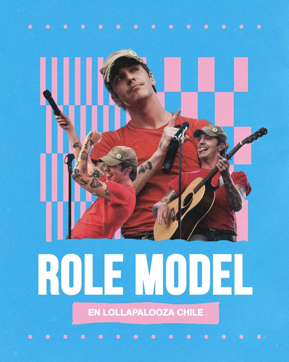 RoleModelCL's tweet image. ¡Necesitamos que Role Model sea parte del Lollapalooza 2026! 

Únete a nosotros y pide a Tucker para que sea parte del Lolla 2026

- Etiqueta a @lollapaloozacl @rolemodel en los comentarios utilizando el #RoleModelLollaCL

Realízalo las veces que quieras para lograr ser TT!🩵