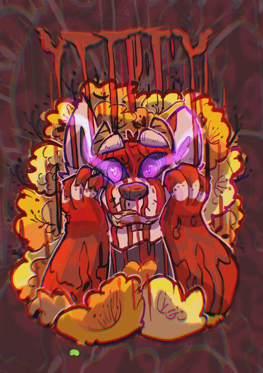 Spooky season is here 🎃✨ Rockketz went full Halloween mode… dripping with horror vibes 👀💜 Inspired a little by Carrie — but with a fluffy twist.
Who’s ready for more scary art? 🔥🩸