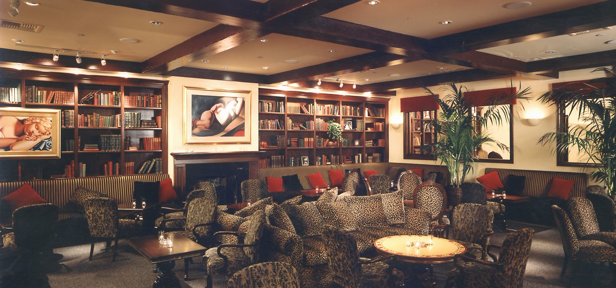 Dining and lounge areas at Drai's at The Barbary Coast.