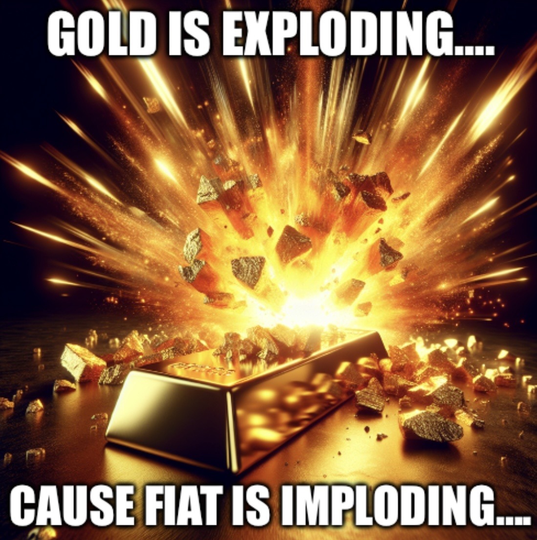 Investanswers's tweet photo. Gold is exploding because FIAT is imploding!
— and the Treasury is now being forced to swallow its own Poop! #Bitcoin #Gold2point0 https://t.co/qovsbYPIJn