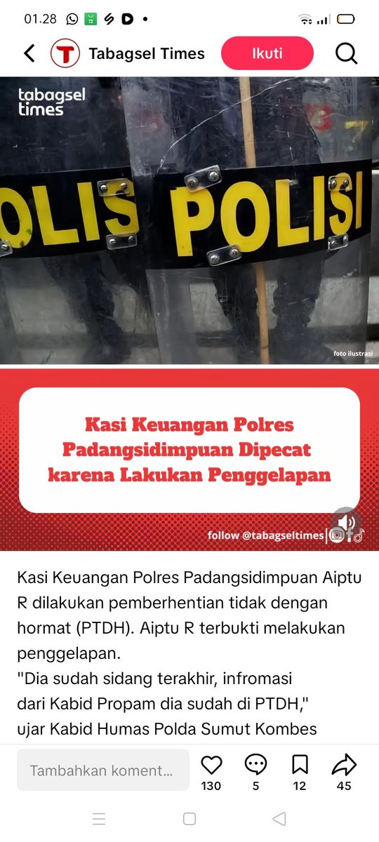 IraTamsel's tweet photo. @ListyoSigitP  @kompolnas_ri 
@KomnasPerempuan @komnas_anak  
 @poldasumut
34 anggota polres di tipu ,istri dan anak" polri terlantar!! Masa depan terancam! 
Kapolda #irjenpolWhisnuHermawan diduga aktifkan kembali pelaku , ada apa dengan kapoldasumut? Istri pelaku DPRD aktif! https://t.co/LeUZoacEX8