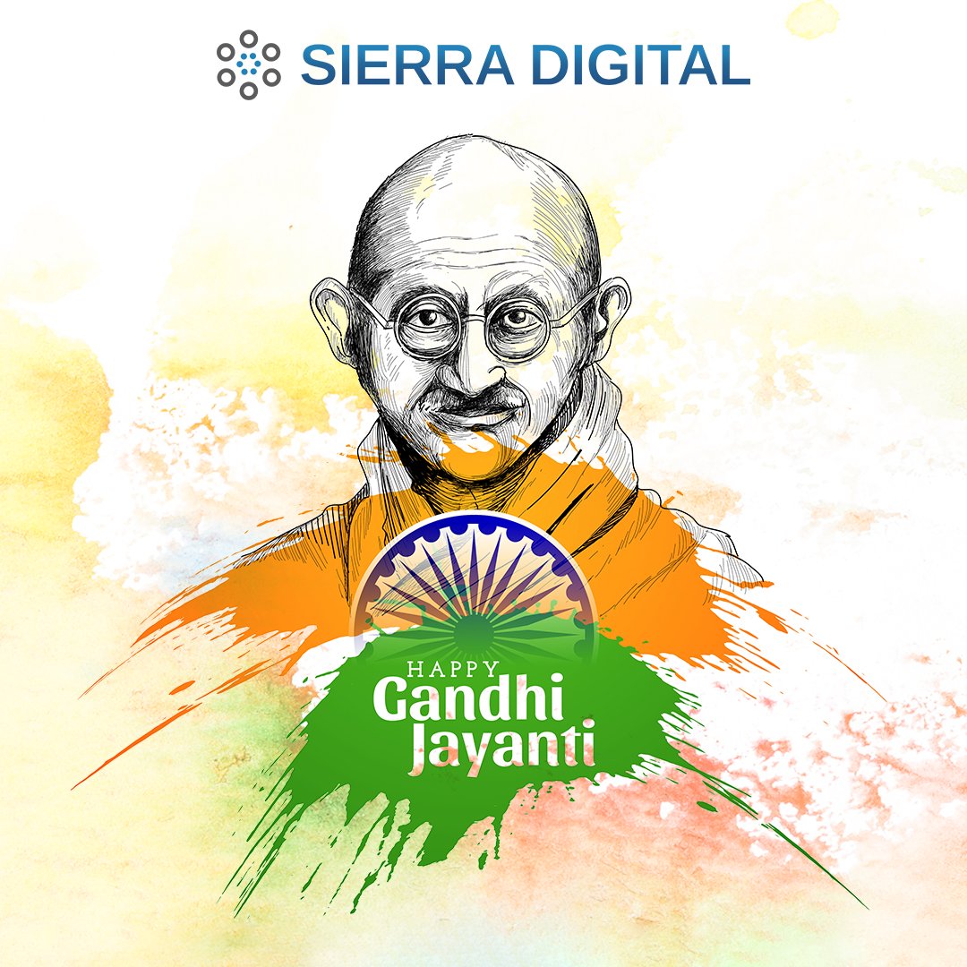 sierra_digital's tweet photo. On #GandhiJayanti, we honor the Father of the Nation — a beacon of truth, non-violence &amp; unity. 🌿

At Sierra Digital, his timeless values inspire us to innovate with purpose &amp; compassion.

✨ Happy Gandhi Jayanti! ✨

#Leadership #Inspiration #MahatmaGandhi #SierraDigital https://t.co/SYir4GCcL9