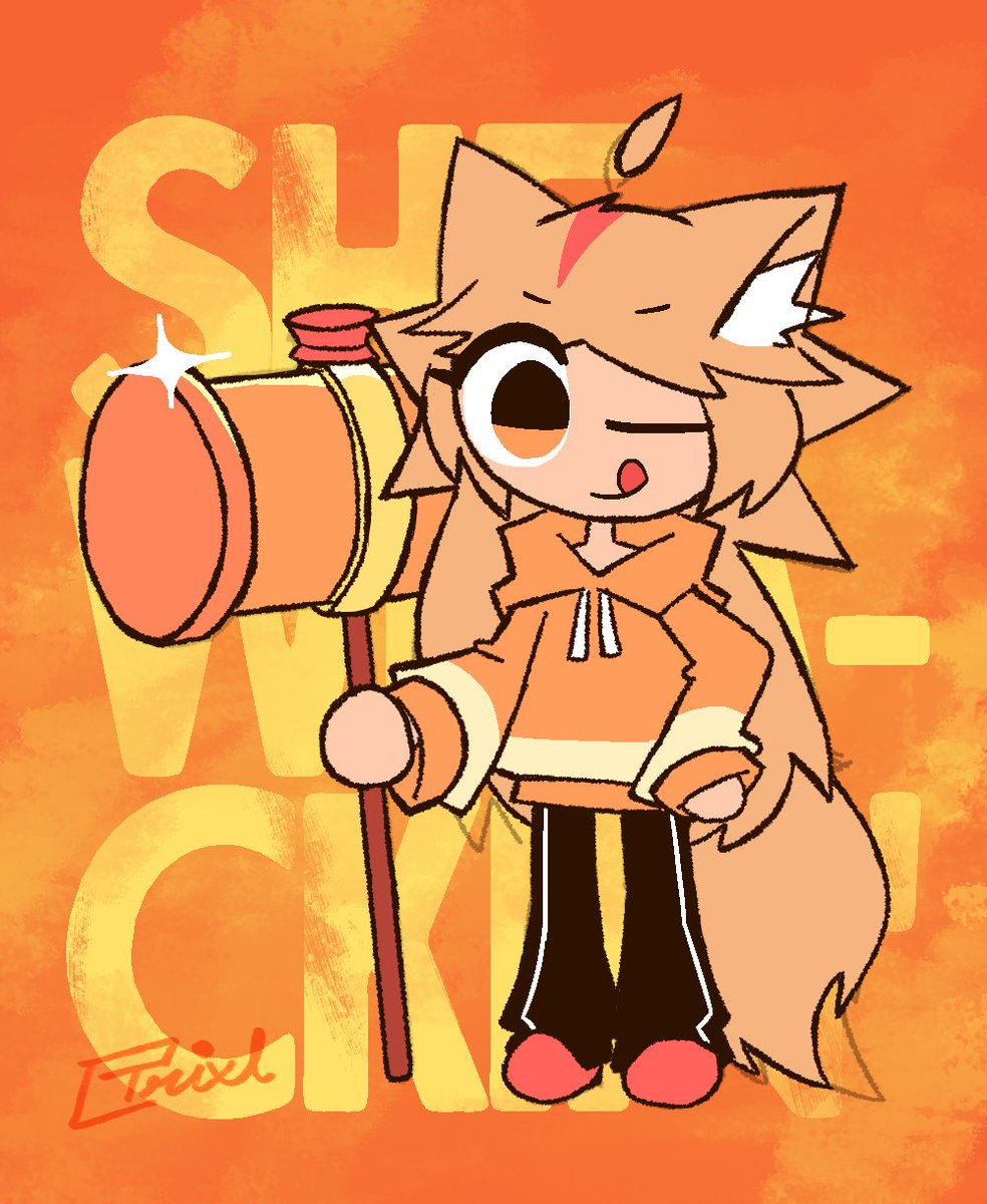 TrixlRGB's tweet image. she&apos;s abt to whack somebody
