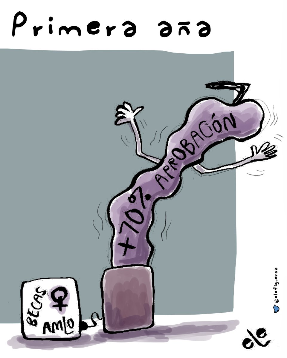 elefigueroa's tweet photo. Me parece que 70% de aprobación es poco, debe estar arriba del 200%

Primera aña, cartón en  @girodetuercamx https://t.co/YHe3ZT8Ft8
