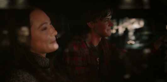loveslivvia's tweet photo. just belly blushing when conrad looks at her while driving https://t.co/mVwZQNPVAo