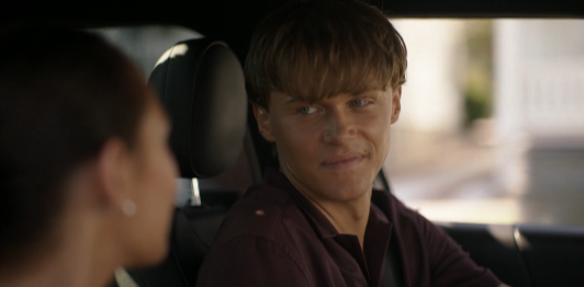loveslivvia's tweet photo. just belly blushing when conrad looks at her while driving https://t.co/mVwZQNPVAo