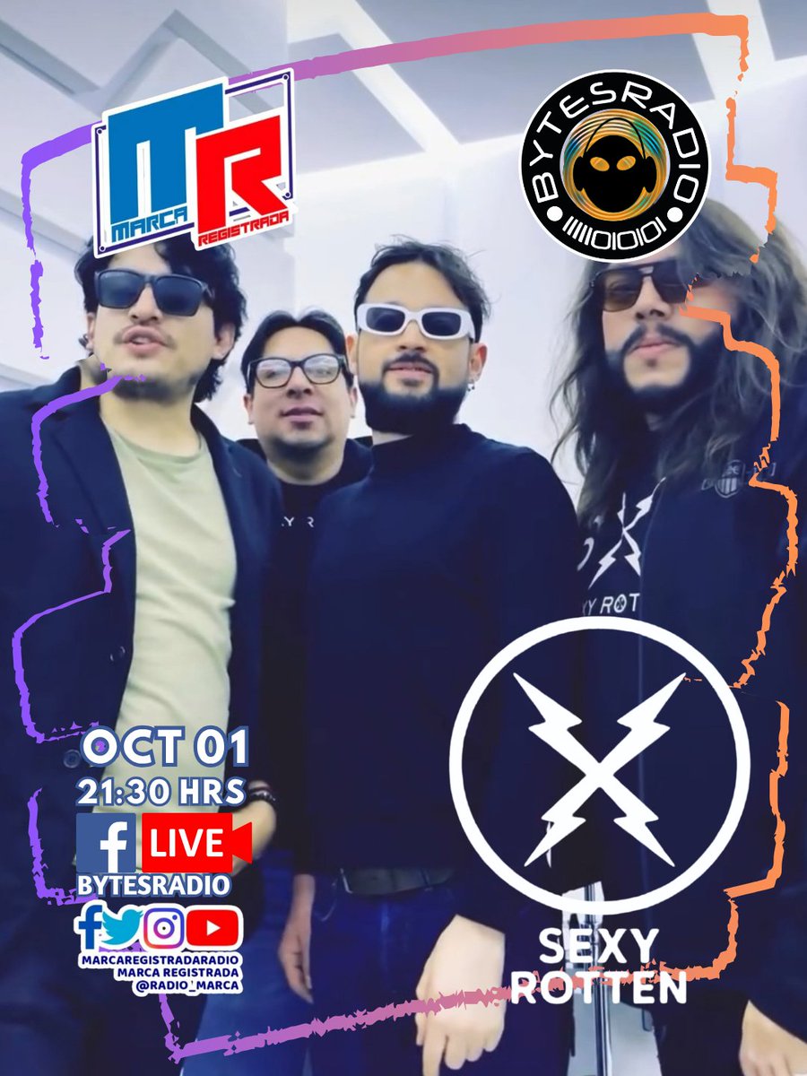 En la segunda parte del programa de hoy, nos acompaña <a href="/sexy_rotten/">Sexy Rotten</a> con su nuevo sencillo #vuelvemeaquerer Una súplica de amor y perdón que busca inspirar a levantarse y volver a empezar.  Nos vemos 21:30hrs 🇲🇽 por @bytesradio en #FacebookLive  ¡Dejen aquí abajo sus preguntas 👇🏻
