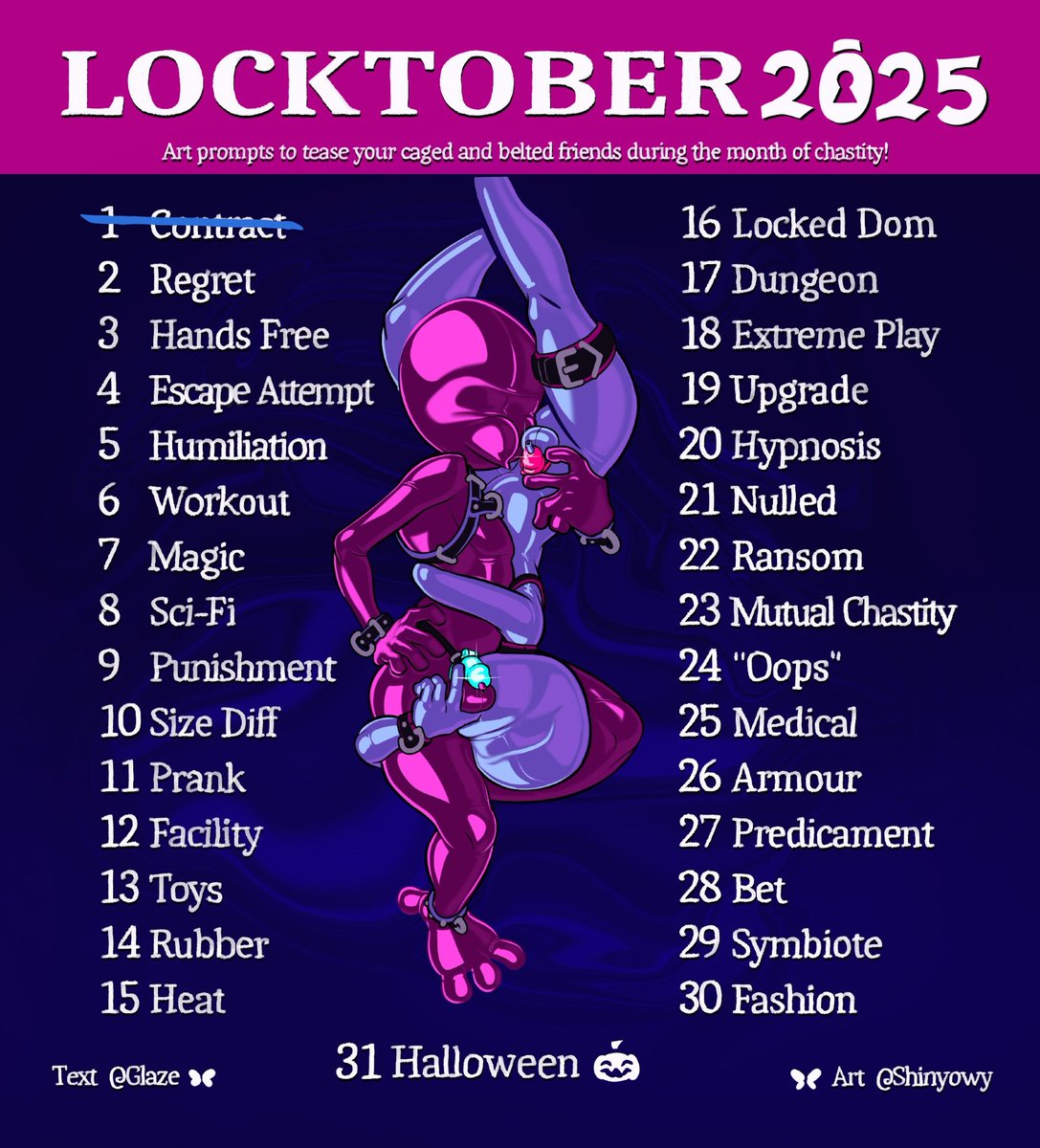 Empty_head34's tweet image. Locktober day 1

Contract

#rubber #demon #oc #bara #gay #doodle #gayart #rubbersuit #latexsuit #latex #ibispaintX #nullbulge #locktober