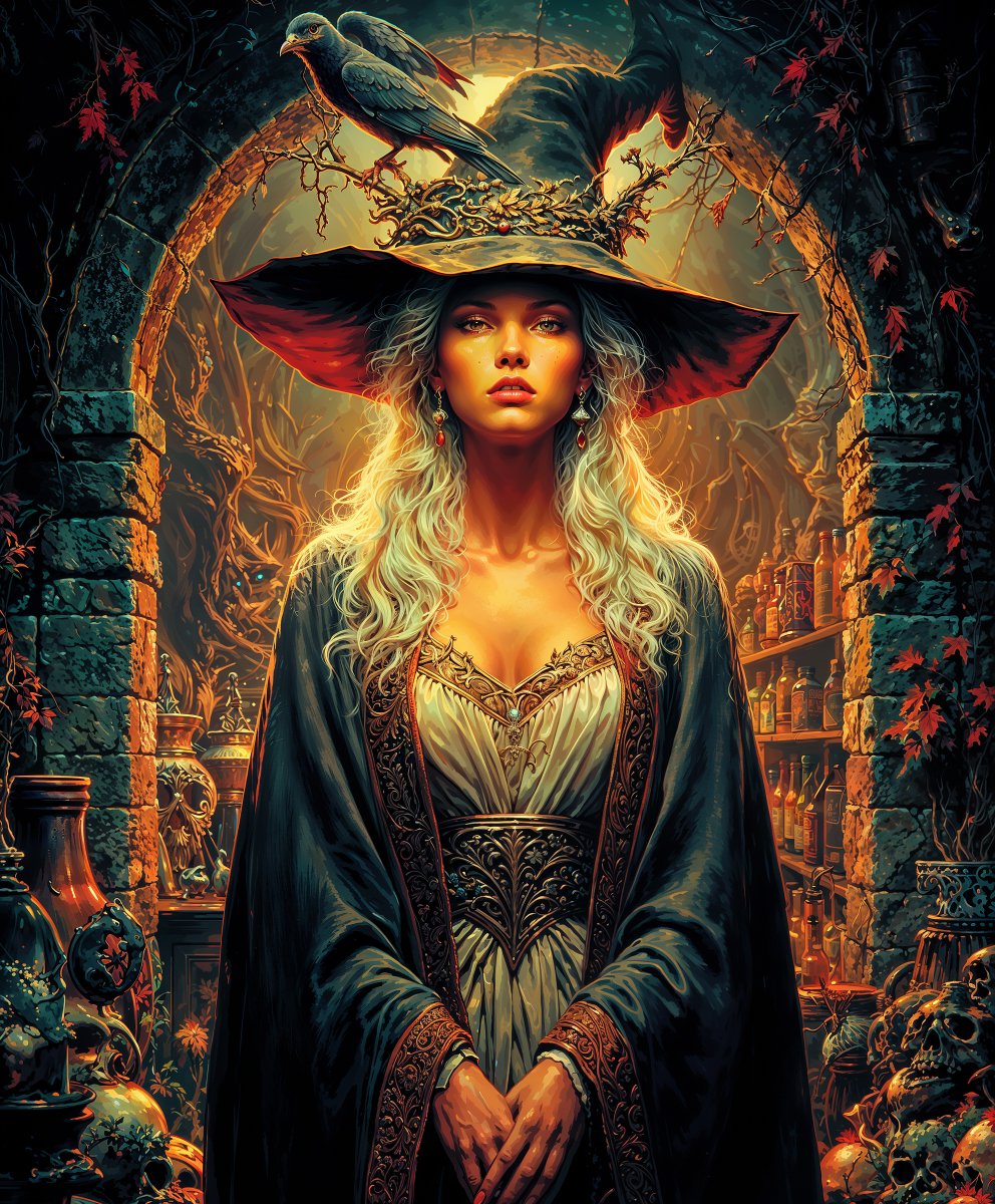 Gus_Artman_AI's tweet photo. ⭐️AI ART CHALLENGE⭐️
Theme: Witch🎃🧙♀️
QT or Share your Best Art or Video
-invite your friends-
#Halloween2025 #AIChallenge https://t.co/a327V9GmWh