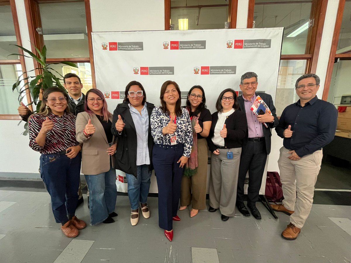 OITAndina's tweet photo. 🤝🏽La cooperación es clave para un mercado laboral +inclusivo

✅El @MTPE_pe 🇵🇪 a través del Servicio Nacional del Empleo, GIZ, ILLA y OIT articulamos acciones para potenciar los centros de empleo y el servicio de acercamiento empresarial de Lima, Callao y regiones

C/@ESDC_GC 🇨🇦 https://t.co/FcRn3LILLz
