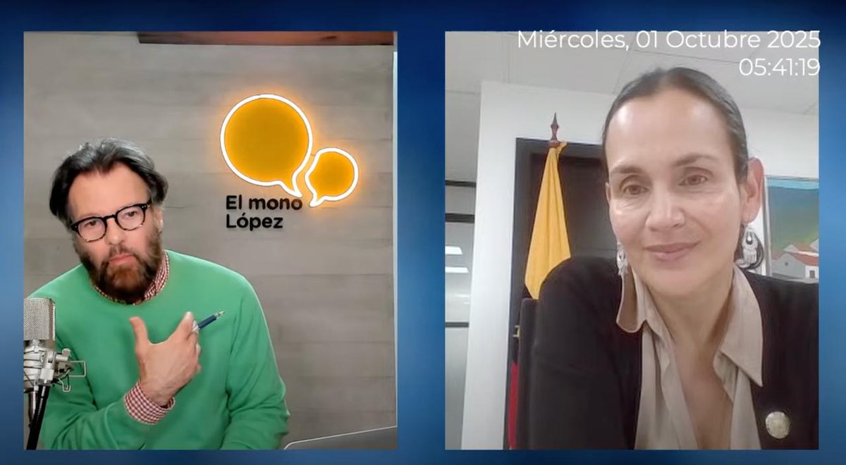 📹 [AGENDA DE MEDIOS]

📍En el programa de entrevista dirigido por <a href="/andreselmonol/">Andrés el mono López</a>, la ministra <a href="/inesmanzano/">Ines Manzano</a> informó sobre las principales acciones que ejecuta este ministerio en beneficio de los sectores de ambiente y energía.

Revisa la entrevista aquí 🔽
youtube.com/watch?v=hSD8MS…