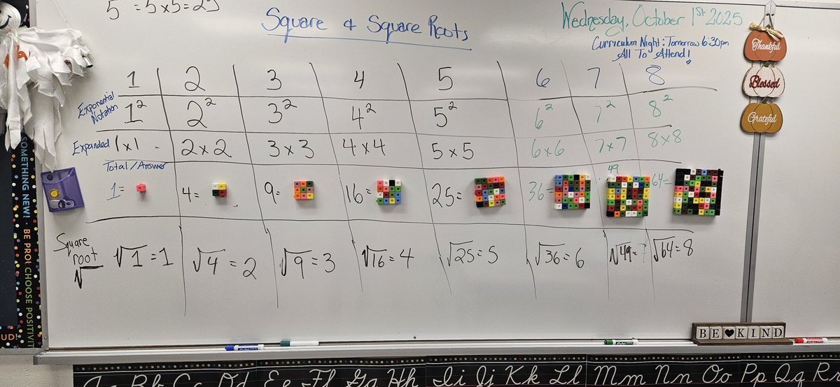 michael_tchr's tweet photo. Looking at squares and square roots with the grade 7s using manipulatives @stangelaschool2 https://t.co/j3tXXhhoR6