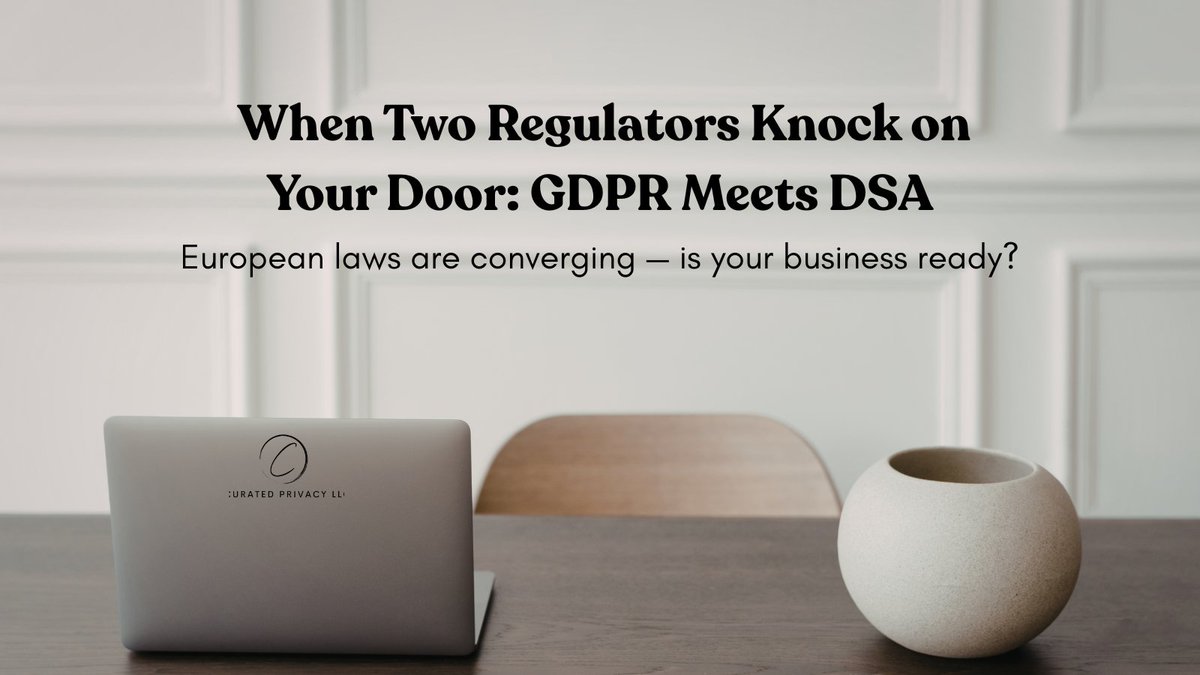 CuratedPrivacy's tweet photo. GDPR + DSA overlap alert! Businesses must align privacy &amp; digital service obligations or risk dual enforcement. Curated Privacy LLC guides you through cross-regulatory compliance.
🔗 https://t.co/Ntacj3UdNA
📩 info@curatedprivacy.com 

#DataPrivacy #GDPR #DSA #BusinessCompliance https://t.co/HxRM1QRAHN