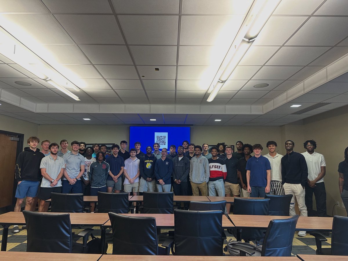 Thanks to James Grugan for coming out tonight to talk to our guys about career building in the corporate world.

#atallcosts | #d3hoops | #rollcougs