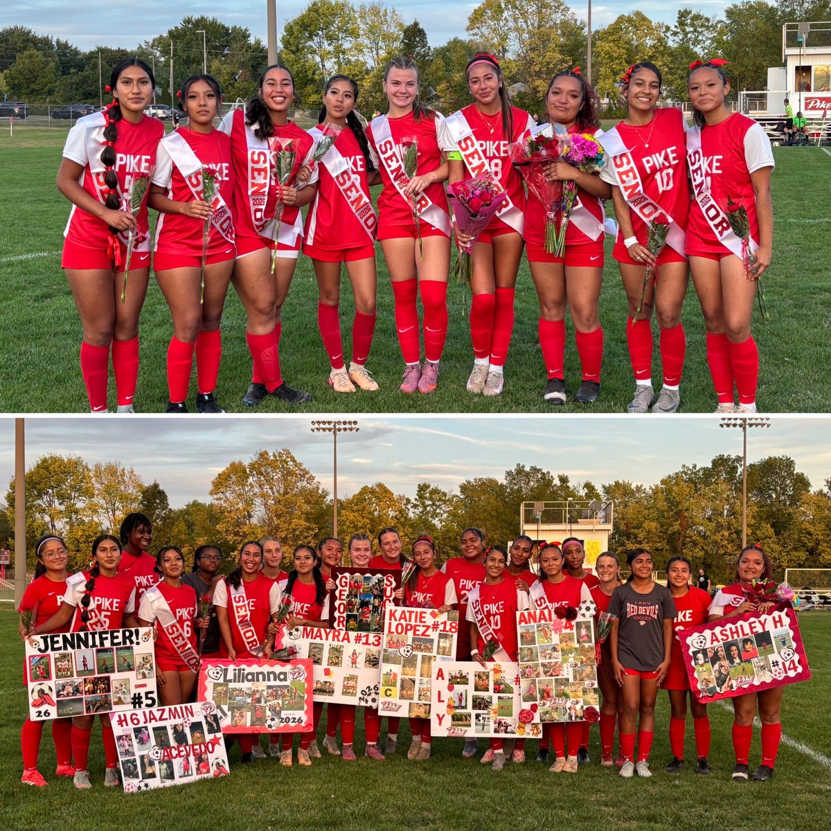 We’re celebrating our Girls Soccer Seniors tonight!