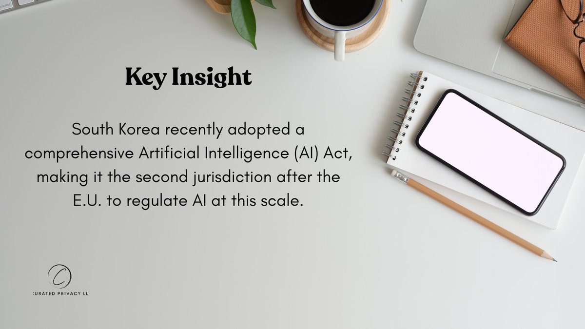 CuratedPrivacy's tweet photo. AI laws are spreading globally! With South Korea &amp; E.U. regulations, companies must map AI risk &amp; ensure compliance. Curated Privacy LLC helps you stay ahead.
🔗 https://t.co/osPfajBfMw
📩 info@curatedprivacy.com
#AICompliance #DataPrivacy #AIGovernance #BusinessRisk #Consulting https://t.co/XDRSO8GxxM