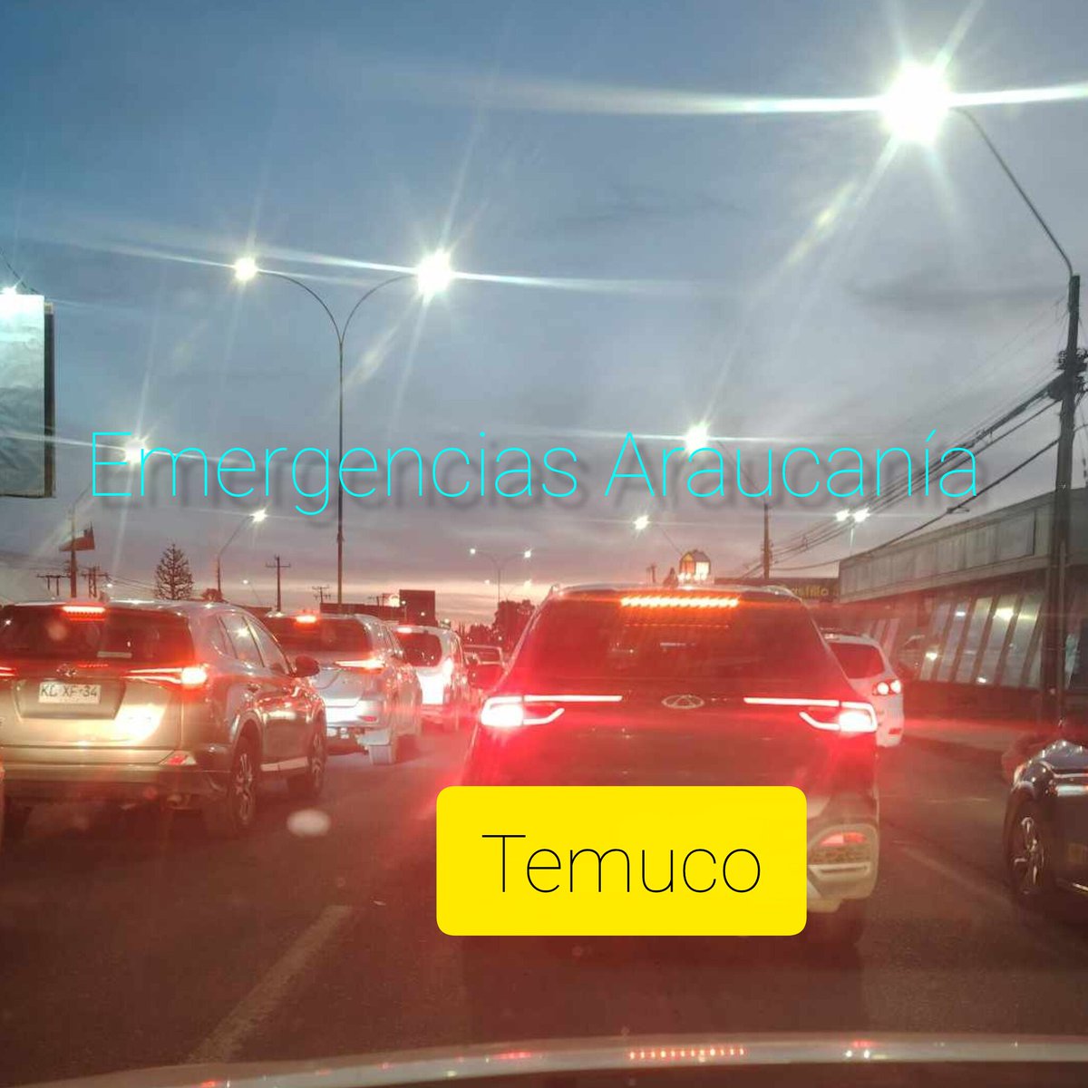 Corte de tránsito por manifestación en Av. Caupolicán con Francisco Salazar en #Temuco. Circular con precaución
Gran congestión en Av Caupolicán en dirección hacia Sodimac