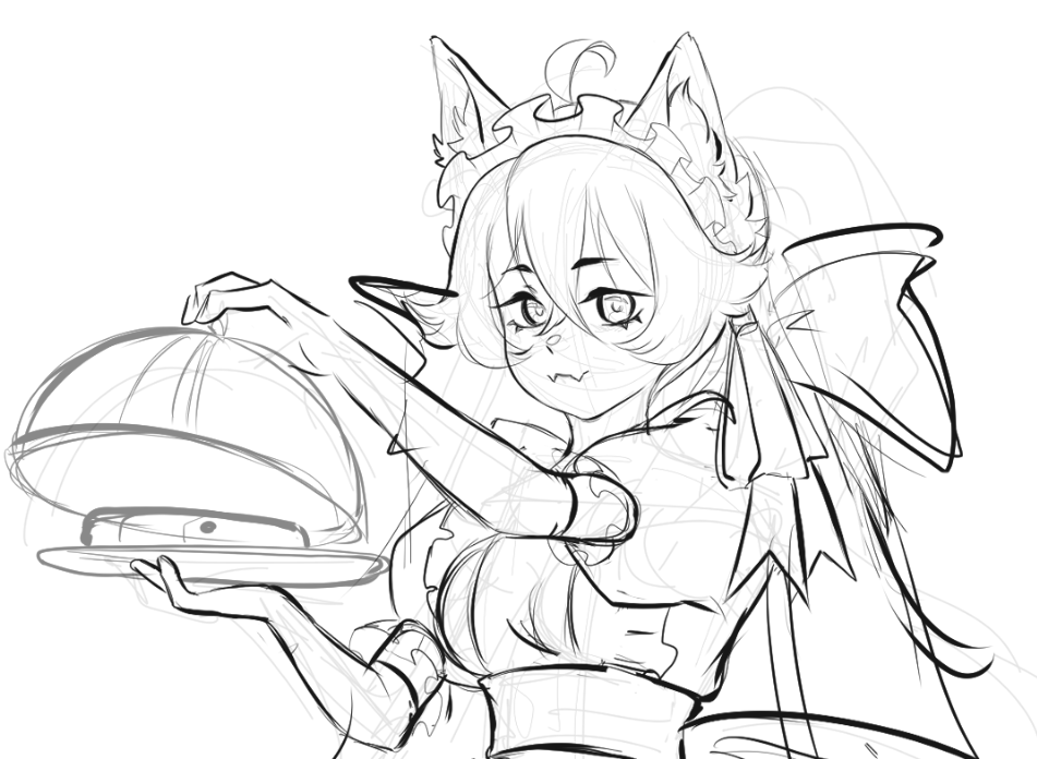 luka_animator's tweet photo. everyone looks better in a maid outfit https://t.co/fDVcoYxlMR