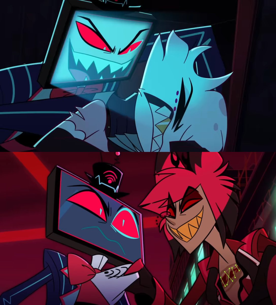 Not Vox being all docile in front of Alastor but extra evil to everybody else haha…THEIR CHEMISTRY I’M LOVIN IT 😚😂
#hazbinhotelseason2 #RadioStatic