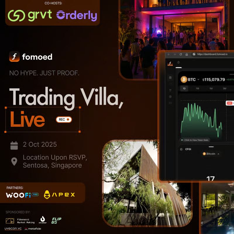 🔥 Happening TODAY at TOKEN2049 Singapore! 🇸🇬

We're proud to sponsor Trading Villa: Perp-Dex Live - the first-ever Esports Trading Show

👉 Limited Spot Only! - luma.com/c70cv5zg?tk=UG…

🗓 Thursday, Oct 2, 2025
⏰ 1:00 PM – 6:00 PM
📍 25 Lakeshore View, Singapore

What’s