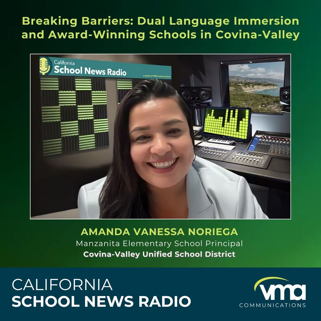🎙️C-VUSD on CASN Radio!

Manzanita Elementary Principal Amanda Vanessa Noriega shares about our Dual Language Immersion program, being named a 2025 NCUST Top Schools Award winner, her journey as an English learner, and more!

🎧 Listen here: bit.ly/3LERdOS