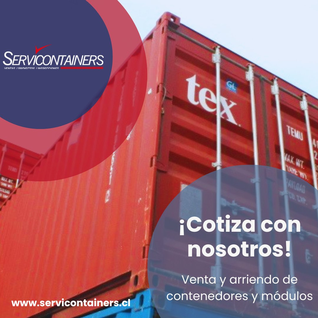 🚛📦 ¡Más unidades en stock!

En #Servicontainers seguimos trabajando para que nunca te falte espacio.

💪 Nuevos #contenedores marítimos en excelente estado, listos para ser transformados en #bodegas, #oficinas o lo que necesites.

📲 Escríbenos 👉 svc@servicontainers.cl