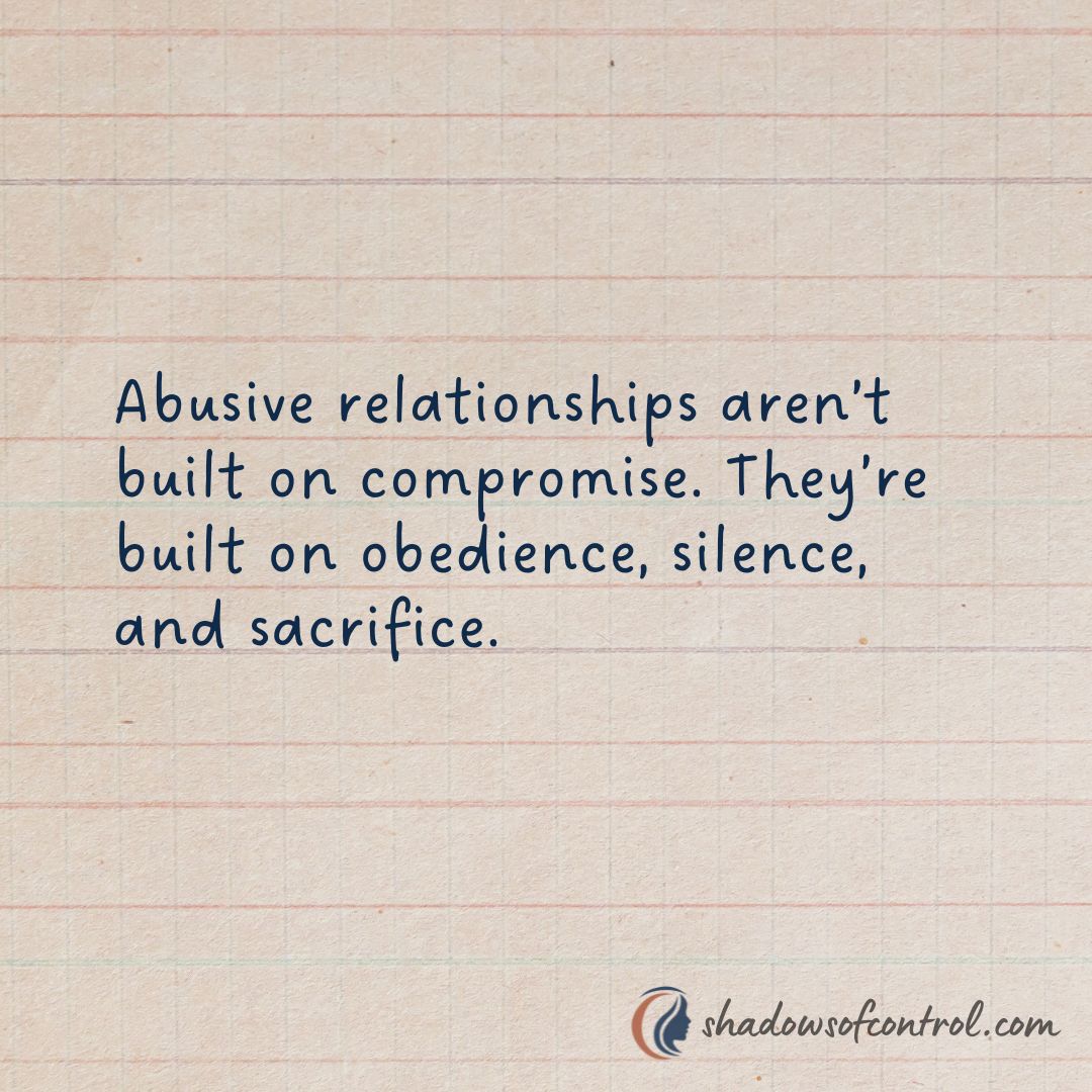 shadows_control's tweet image. If you’re the only one bending, shrinking, and giving—it&apos;s not love. It’s control.
#CoerciveControl