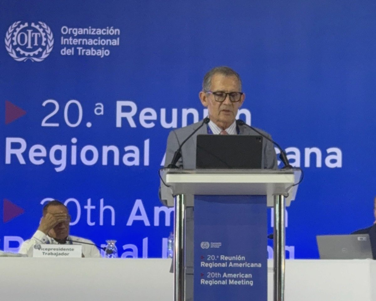 En la 20a Reunión Regional Americana de la OIT, en representación del Sector Empleador Mexicano