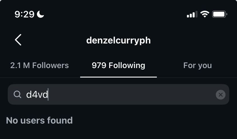 d4vd_unfollows's tweet image. Denzel Curry has unfollowed #d4vd