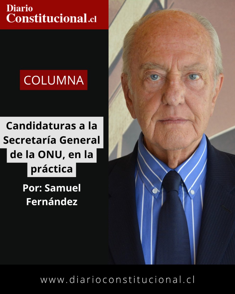 🌍 La eventual candidatura de Michelle Bachelet a la Secretaría General de la ONU muestra un proceso complejo: campaña internacional, apoyo diplomático, reglas no escritas y recursos considerables. diarioconstitucional.cl/articulos/cand…
#ONU #Diplomacia #Bachelet