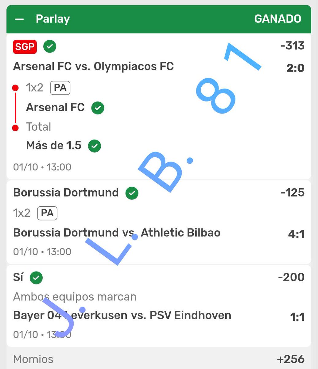 JuanLB81's tweet photo. GAD se gana 🙏🏽👍🏽😎⚽⚽⚽ 
#UCL #ChampionsLeague #UEFA2025 #ArsenalVsOlympiacos #Borussiaathletic #Borussia #Leverkusen #PSVEindhoven https://t.co/du2wV0fHtD