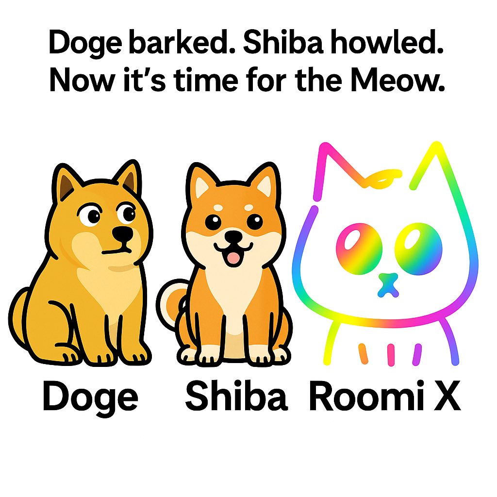 RoomiX_'s tweet photo. Doge barked 🐕
Shiba howled 🦊
Now it’s time for the Meow 🐱🚀
Roomi X ($ROMX) on Solana 🌐
Not just a meme. A meowvement. 🐾
#RoomiX #ROMX #Meowvement #Solana #MemeCoin #ElonMusk #SpaceX #CryptoTwitter https://t.co/Di7C3MwnBd